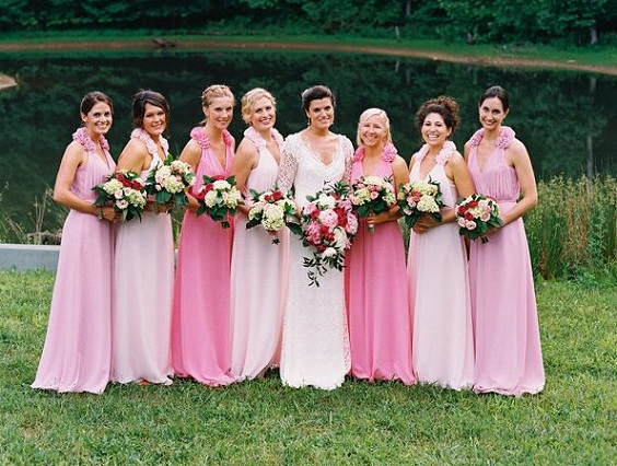 Maid of 2024 honor dresses white