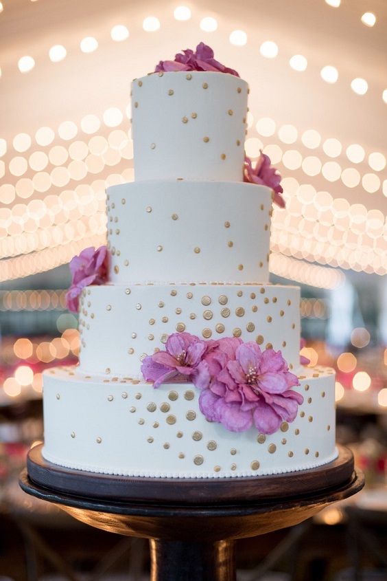 Wedding cakes for Pink, White and Black Spring Wedding 2023