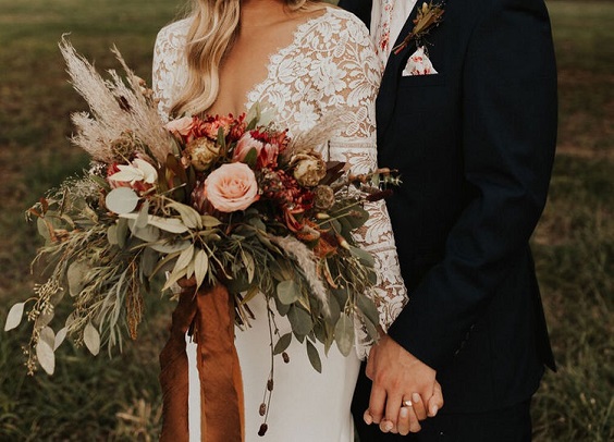 peach coloured roses mustard white and terracotta wedding flowers for sage green wedding colors 2023 sage green and terracotta