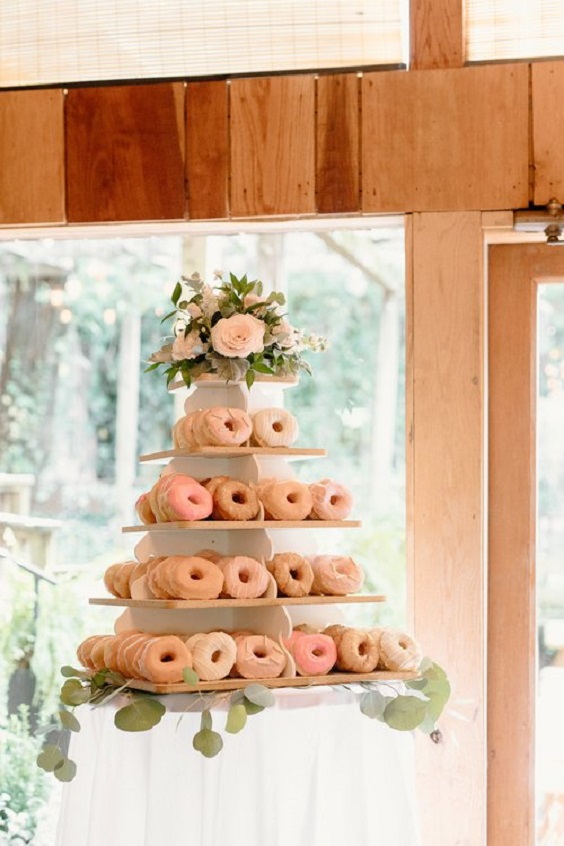 blush donots decorated with greenery lush for sage green wedding colors 2023 sage green and blush