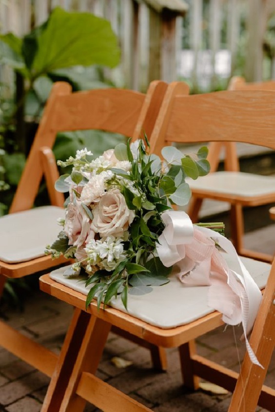 blush flower sage greenery bouquets with blush ribbons for sage green wedding colors 2023 sage green and blush