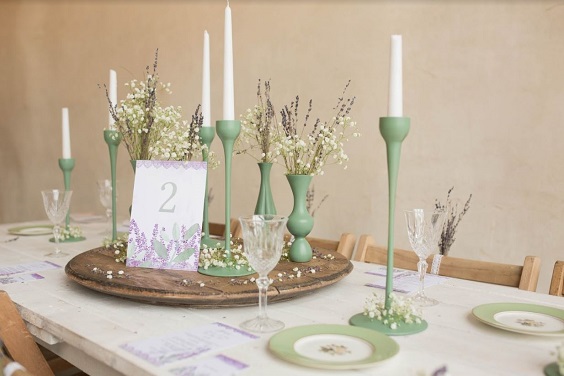 lavender wedding number card sage green candle holder for sage green wedding colors 2023 sage green and lavender