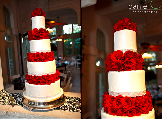 Wedding Cakes for Black and Red Wedding Color Theme 2023