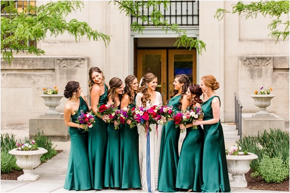 Emerald Green and Fuchsia Wedding Color Combos 2023, Emerald Green Bridesmaid Dresses, Fuchsia Bouquets