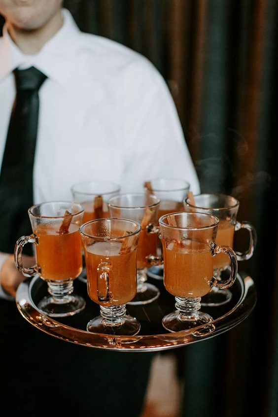 cocktail for winter wedding colors 2023 brown and white