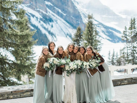 sage green bridesmaid dresses for winter wedding colors 2023 sage green and gold