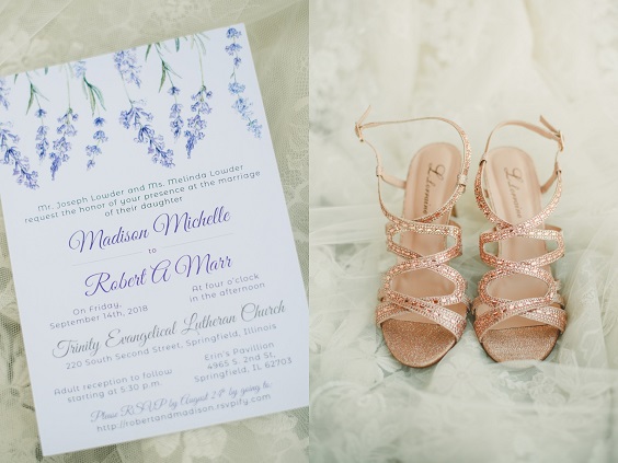 Wedding invitations for Lavender and Grey September Wedding Color Palettes 2023