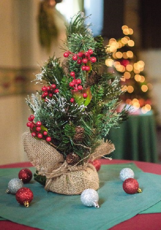 red fruits and green pines wedding centerpieces for red wedding colors 2023 red and green
