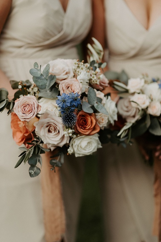 Champagne Navy and Brown August Wedding Colors 2023 Champagne