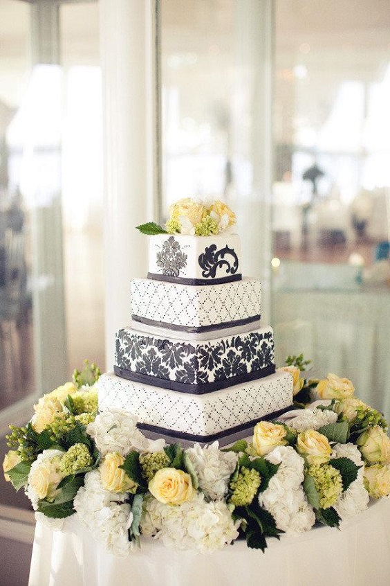 Wedding Cakes for Lemon Yellow and Black October Wedding Color Combos 2023