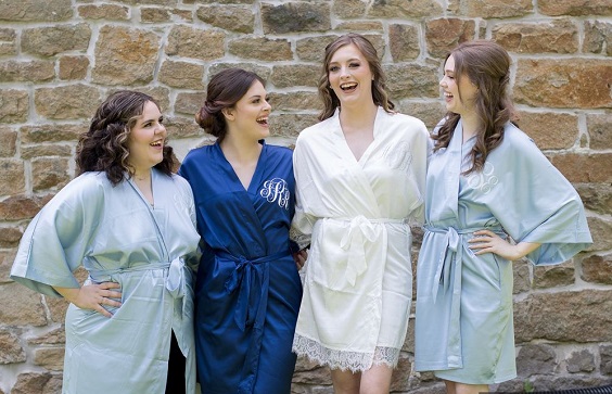 ice blue and royal blue bridesmaid robes white bridal robe for blue wedding colors 2023 ice blue and peach