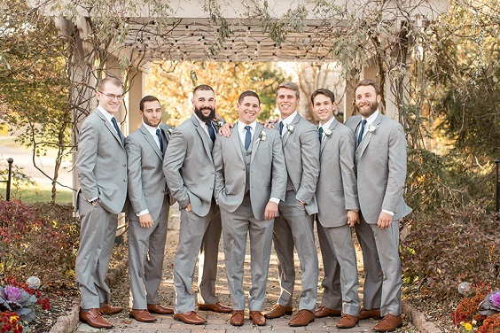 grey groomesmen suits french blue ties for blue wedding colors 2023 french blue and cream