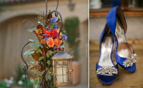Royal Blue Bridal Shoes Orange Outdoor Decorations for Royal Blue and Orange Wedding Color Palettes 2023