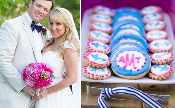 Wedding Desserts for Royal Blue and Fuchsia Wedding Color Palettes 2023