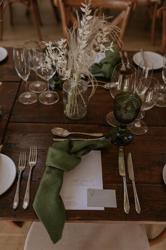 olive green wedding napkins for green wedding theme 2023 olive green colors