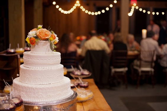 Wedding Cakes for Navy Blue and Orange February Wedding Color Palettes 2023