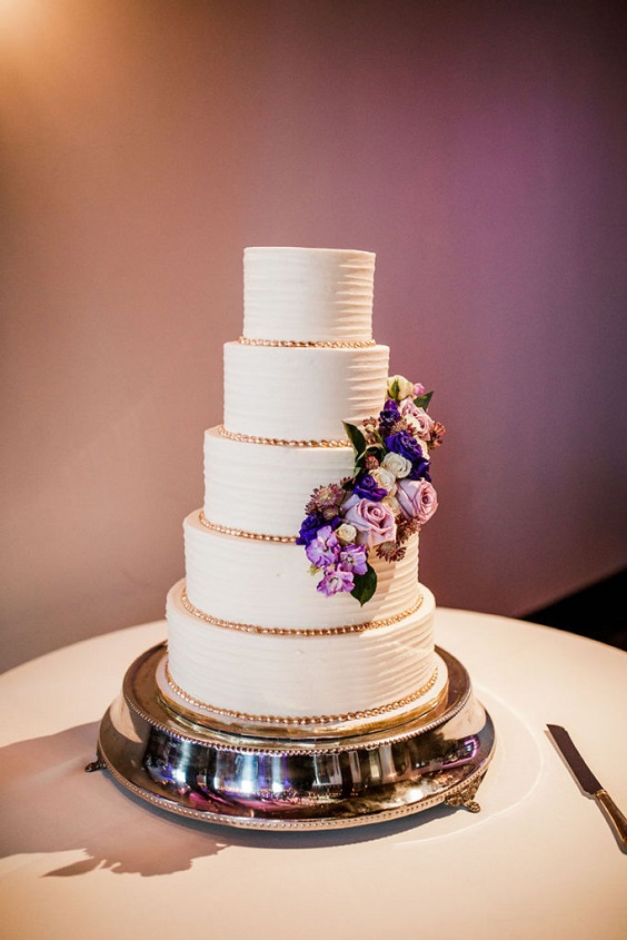 Wedding Cake for Plum and Navy Blue February Wedding Color Palettes 2023