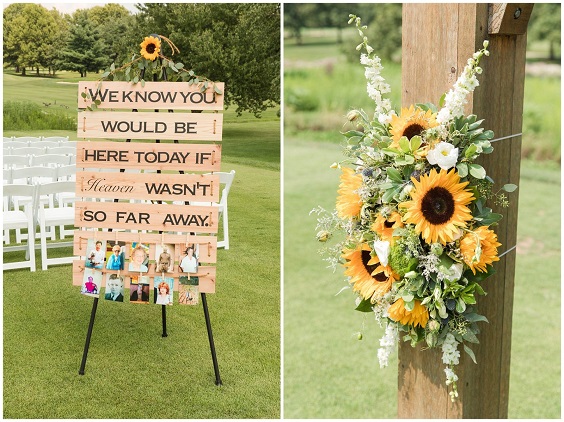 Outdoor Decorations for Green and Sunflower July Wedding Color Combinations 2023