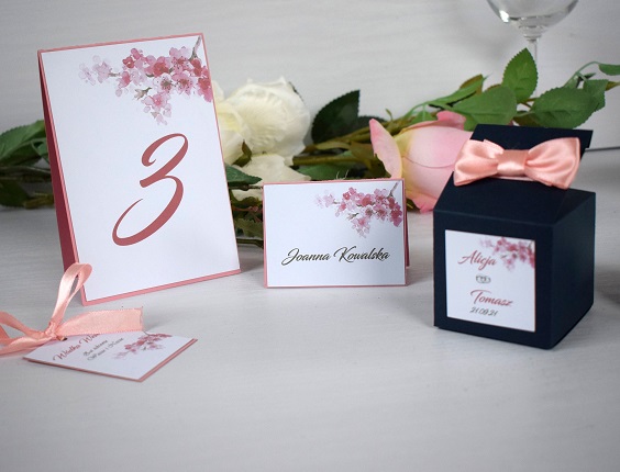 dusty rose wedding table card and navy blue wedding favors for navy blue wedding themes for 2023 navy blue and dusty rose