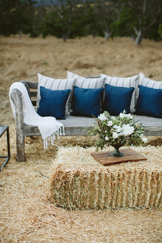 navy and white striped pillows for navy blue wedding themes for 2023 navy blue and sage green