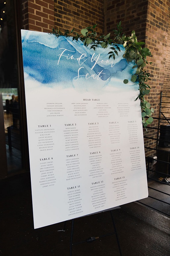 white and blue wedding seat direction for great summer wedding color palettes for 2024 ice blue navy and white