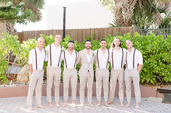 champagne groomsmen suits for great summer wedding color palettes for 2024 mauve and champagne