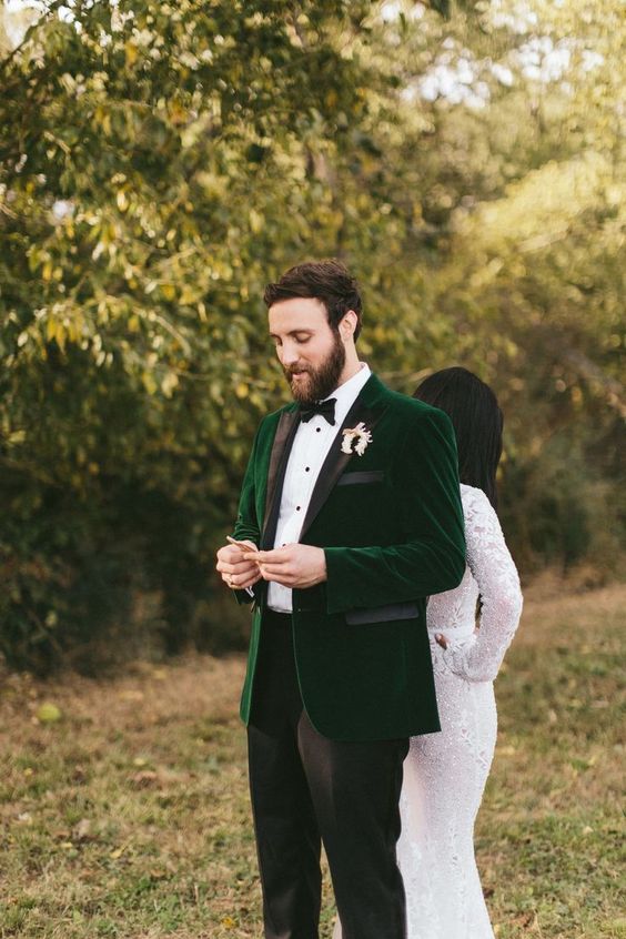 emerald green bridegroom suit for emerald green wedding color schemes for 2024 emerald green and shades of pink