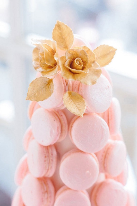 Light Pink Wedding Cookies for Light Pink and Gold June Wedding Color Palettes 2023