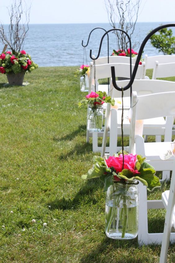 Wedding Ceremony Decorations for Green and Hot Pink Wedding Themes 2023