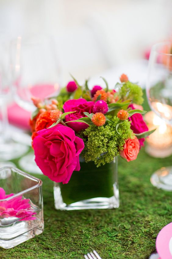 Wedding Ceremony Decorations for Green and Hot Pink Wedding Themes 2023