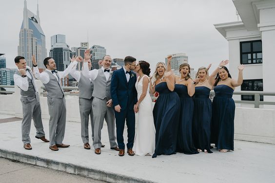 navy blue bridesmaid dresses for navy blue wedding colors 2023 navy blue and blush