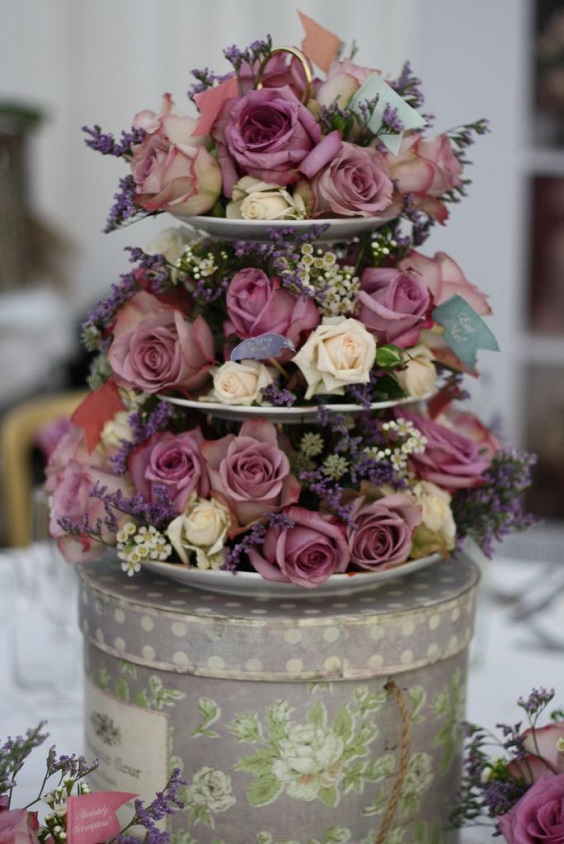Wedding Flowers Decorations for Mauve and Grey Wedding Colors for 2024