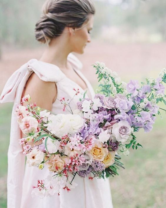 dusty rose and lilac bouquet for 8 popular may wedding color ideas 2024 dusty rose lilac and blue wedding
