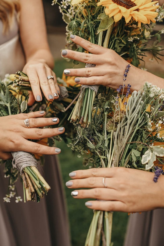 pale lilac fingernails for 8 awesome sunflower wedding color ideas 2024 pale lilac