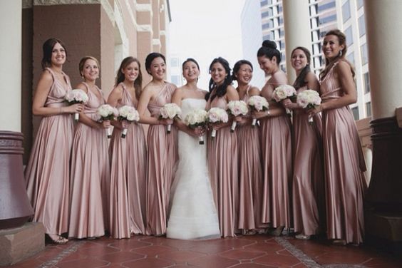 Bridesmaid Dresses for Dusty rose pink wedding