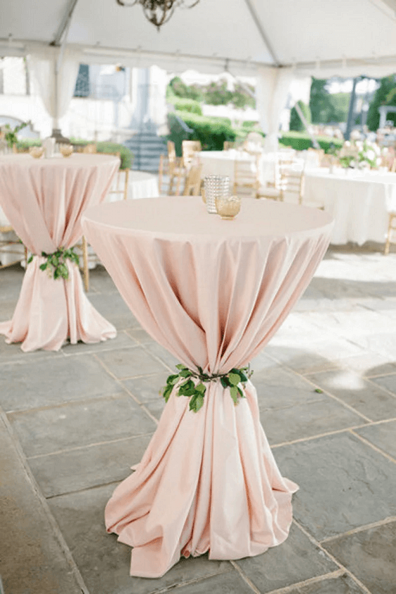 light pink wedding table cloth for march wedding colors combos for 2024 pastel pink and white