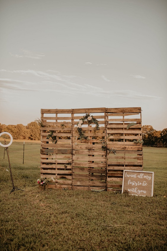 wooden wedding direction sign for country wedding colors for 2025 sage green and white