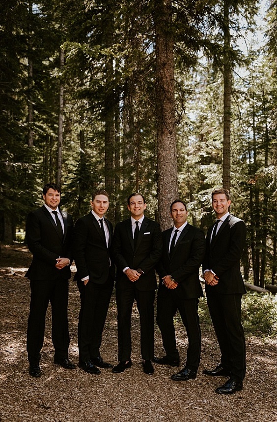 black bridegroom and groomsmen suits and ties for burgundy wedding colors for 2025 burgundy and black