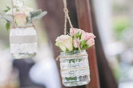 flower chair decor for spring dusty rose wedding