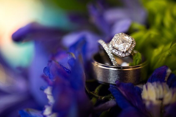 engagement ring for summer royal blue wedding