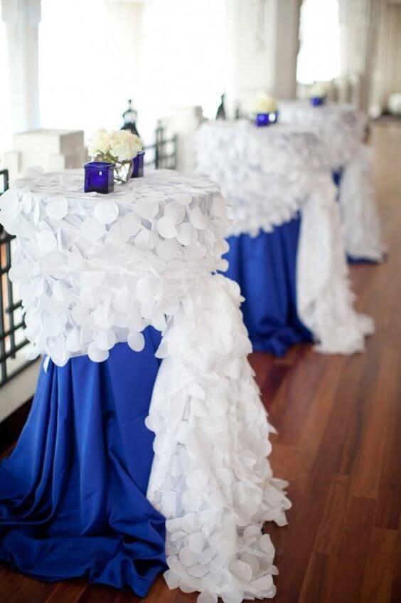 royal blue and white wedding decoration for summer royal blue wedding