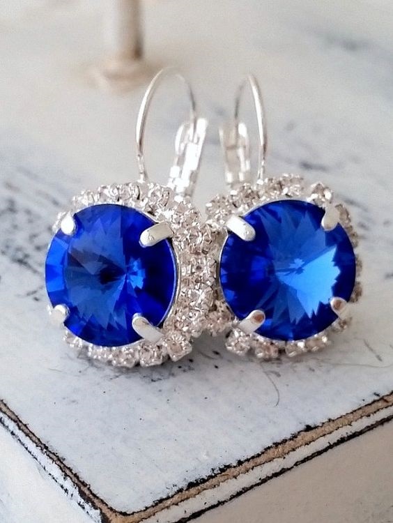 royal blue earrings for summer royal blue wedding
