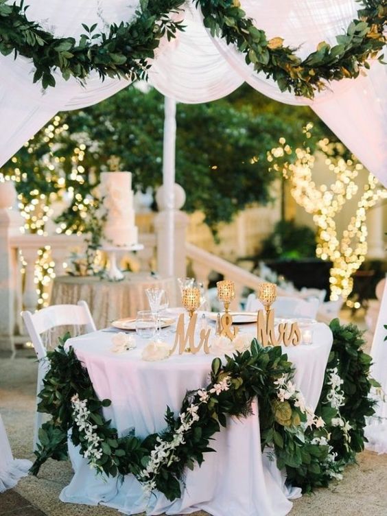 white wedding tents for winter green wedding