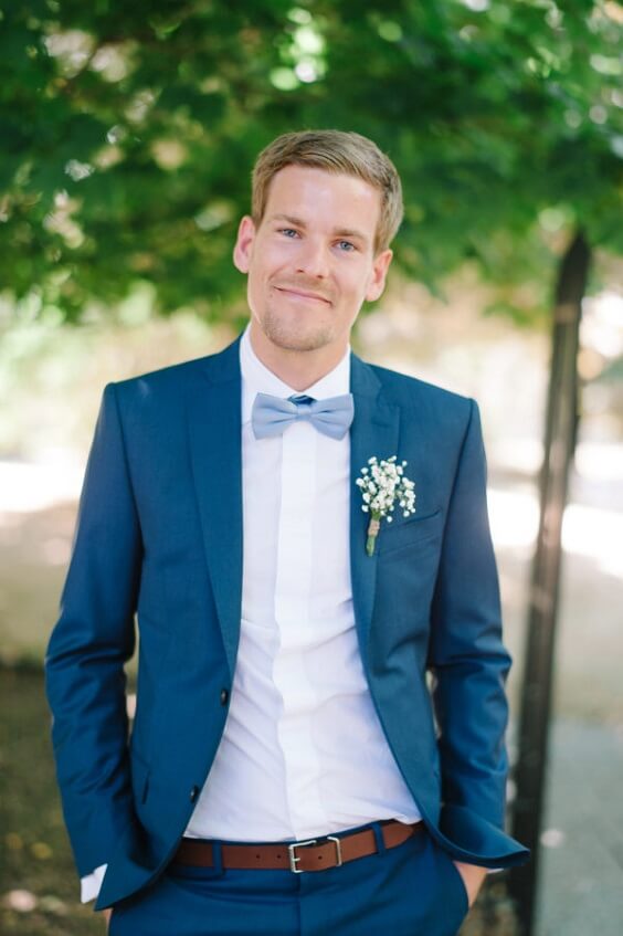 Navy Suits for Blue August wedding
