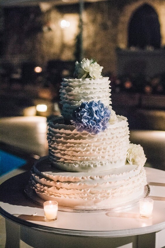 Wedding cakes for Blue August wedding