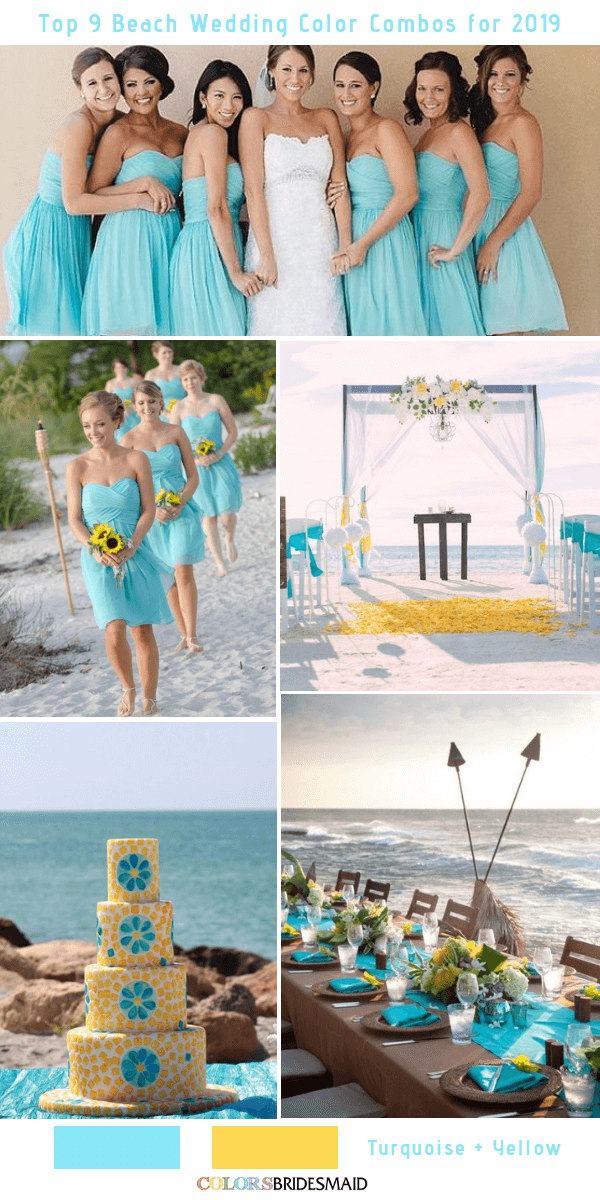 Top 9 Beach Wedding Color Combos Ideas For 2019 Colorsbridesmaid