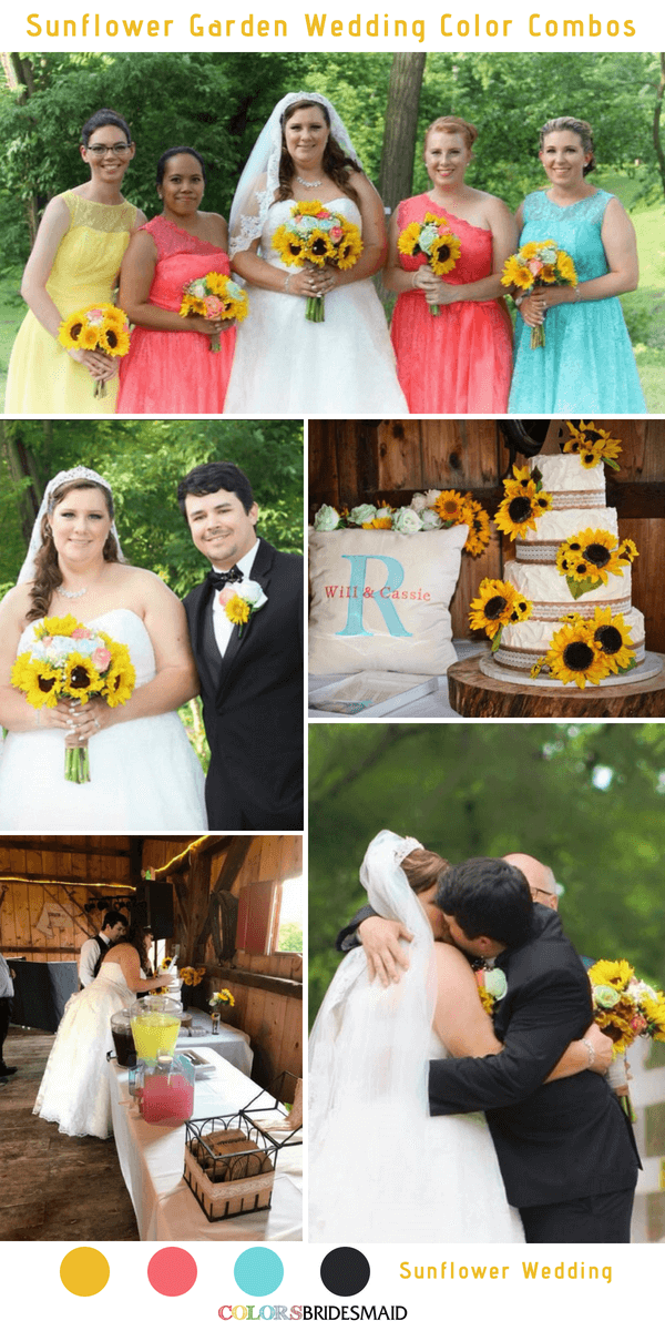Sunflower Yellow Wedding Color Combos