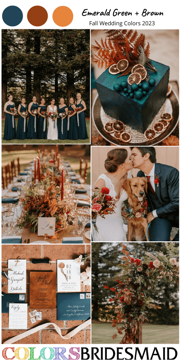 Best 8 Fall Wedding Color Combos for 2023 - ColorsBridesmaid