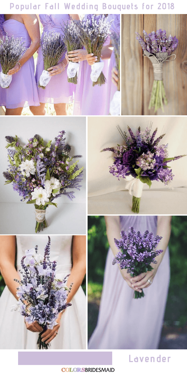 Fall Wedding Bouquets - Lavender