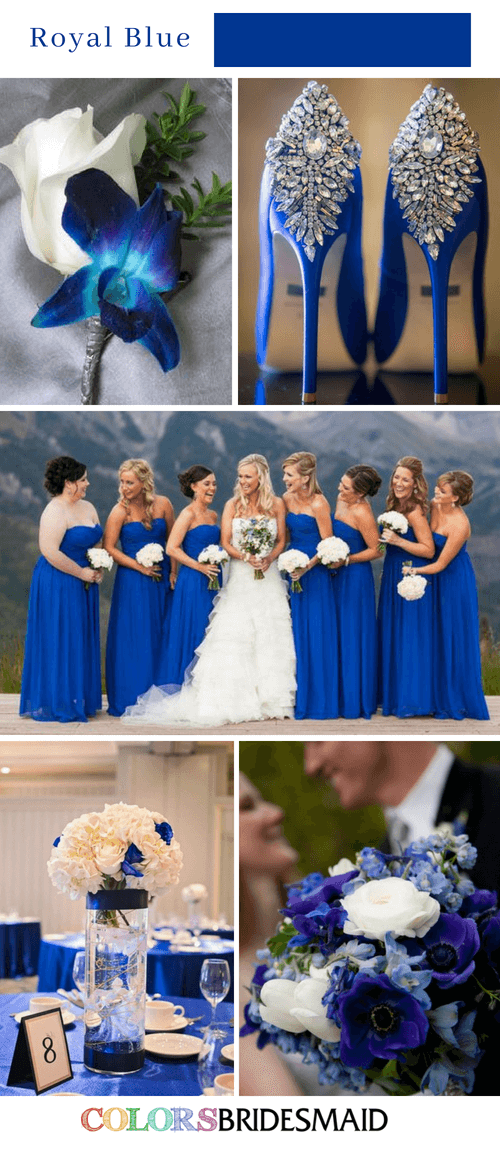 Fall wedding colors royal blue